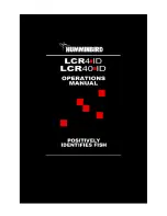 Humminbird LCR 40-ID Operation Manual preview