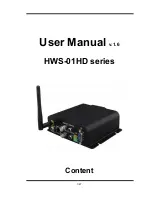 Hunt HWS-01HD SERIES User Manual preview