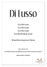 Hunter Stoves Di Lusso Series Installation, Operation, Maintenance And Servicing Manual preview