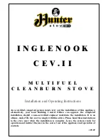 Hunter Stoves Inglenook CEV. II Installation And Operating Instructions Manual preview