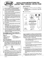 Hunter 1930s Installation Instructions Manual preview