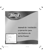 Hunter 20345 (Spanish) Installation And Operation Manual preview