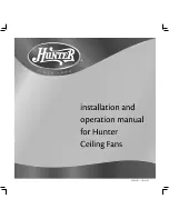 Hunter 41895-01 Installation And Operation Manual preview