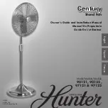 Hunter Century 44803 Owners And Installation Manual preview