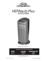 Hunter HEPAtech Plus 30710 Owner'S Manual preview