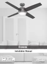 Preview for 1 page of Hunter Oceana Installation Manual