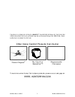 Preview for 5 page of Hunter QuietFlo 30210 User Manual