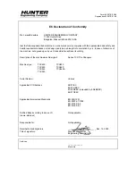 Preview for 2 page of Hunter TCX450 Operation Manual