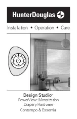 HunterDouglas Design Studio PowerView Contempo Installation Operation Care preview