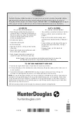 Preview for 32 page of HunterDouglas Designer Roller Installation Operation Care