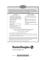 Preview for 32 page of HunterDouglas Nantucket Installation And Operation Manual