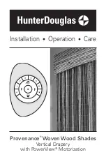 HunterDouglas Provenance PowerView Woven Wood Shades Installation Operation Care preview