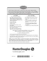 Preview for 32 page of HunterDouglas Silhouette Duolite Installation Operation Care