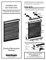 HunterDouglas Silhouette Window Shadings Installation And Care Instructions preview