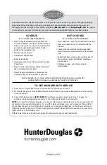 Preview for 33 page of HunterDouglas Sonnette Installation Manual