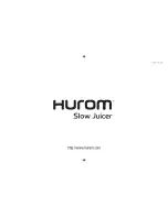 Preview for 24 page of HUROM HU-100 Ultem Instruction Manual