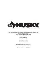 Preview for 25 page of Husky 901032 Use And Care Manual