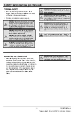 Preview for 3 page of Husky 911-223 Use And Care Manual