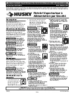 Preview for 7 page of Husky HDS Series Operating Instructions Manual