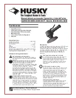 Preview for 7 page of Husky HSTC4790 Operations & Parts Manual