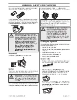 Preview for 11 page of Husqvarna 115 13 82-95 Operator'S Manual