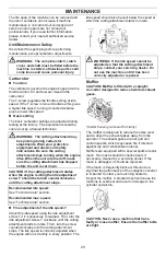 Preview for 20 page of Husqvarna 129RJ Operator'S Manual