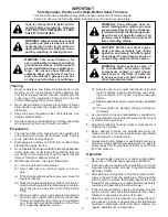 Preview for 2 page of Husqvarna 1330 SBE OV Operator'S Manual