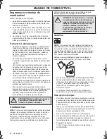 Preview for 46 page of Husqvarna 143AE15 Operator'S Manual