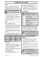 Preview for 188 page of Husqvarna 235e Operator'S Manual