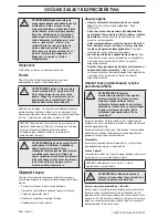 Preview for 258 page of Husqvarna 235e Operator'S Manual