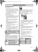 Preview for 119 page of Husqvarna 243RJ Operator'S Manual