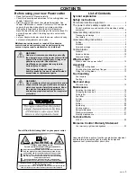 Preview for 3 page of Husqvarna 3120K Operator'S Manual