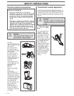 Preview for 4 page of Husqvarna 323R series Operator'S Manual