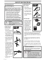 Preview for 10 page of Husqvarna 323R series Operator'S Manual