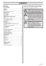 Preview for 3 page of Husqvarna 324LDX-Series Operator'S Manual