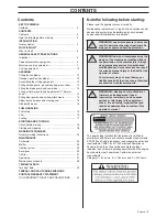 Preview for 3 page of Husqvarna 326R X-SERIES Operator'S Manual