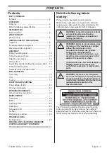 Preview for 3 page of Husqvarna 327P5X Series Operator'S Manual