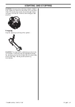 Preview for 21 page of Husqvarna 327P5X Series Operator'S Manual