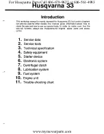 Preview for 2 page of Husqvarna 33 Workshop Manual