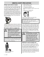 Preview for 8 page of Husqvarna 334T Operator'S Manual