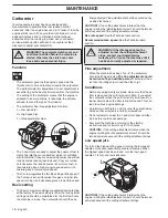 Preview for 18 page of Husqvarna 335LS Operator'S Manual