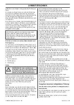 Preview for 181 page of Husqvarna 445 EPA II, 445e EPA II, 450e Operator'S Manual