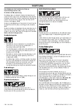 Preview for 184 page of Husqvarna 445 EPA II, 445e EPA II, 450e Operator'S Manual