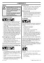 Preview for 214 page of Husqvarna 445 EPA II, 445e EPA II, 450e Operator'S Manual