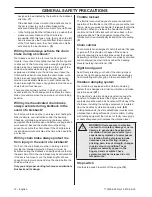 Preview for 12 page of Husqvarna 455e-series Rancher TrioBrake Operator'S Manual