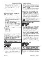 Preview for 14 page of Husqvarna 455e-series Rancher TrioBrake Operator'S Manual