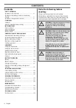 Preview for 4 page of Husqvarna 536LiPX Operator'S Manual