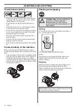 Preview for 22 page of Husqvarna 536LiPX Operator'S Manual