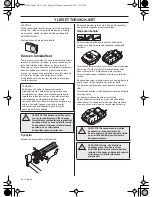 Preview for 64 page of Husqvarna 543AE15 Operator'S Manual