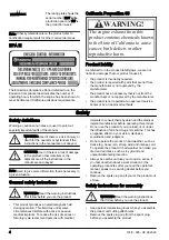 Preview for 4 page of Husqvarna 545F Operator'S Manual